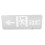 Safety Exit Indicator Light Emergency For Public Places Vertical Sign 6