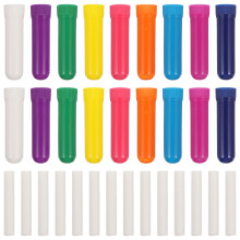 30 pcs empty tubes with cotton bar for aromatherapy