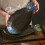 Blue Food Grade Ceramic Decorative Serving Platter Smooth Surface 10