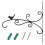 Black Iron Planter Hanger Rustic Wall Bracket for Home Garden Use 4