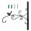 Black Iron Planter Hanger Rustic Wall Bracket for Home Garden Use 9