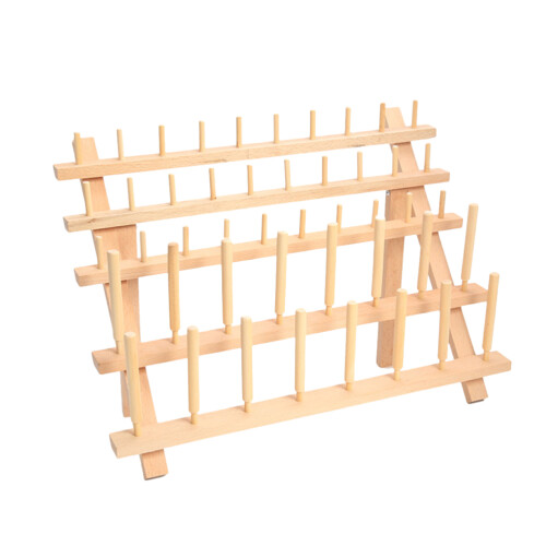 Diy Wooden Bobbin Thread Rack for Sewing Quilting Craft