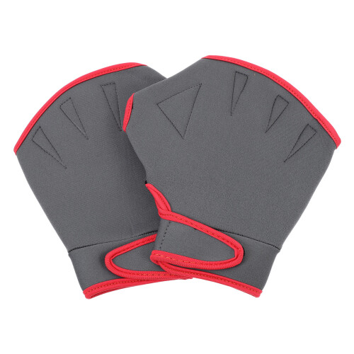1Pair Adjustable Nylon Swim Gloves Swimming Hand Covers for Training