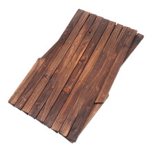 Fence Guardrail Brown Wooden 1pcs 17.7x9.8in For Yard
