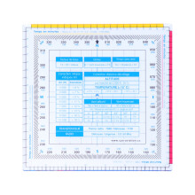 1pcs Plastic Ruler Square Calculator