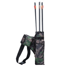 Arrow Cylinder 3 Pipes Large Capacity Waist Pouch for Archery