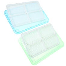 2pcs Cat Grass Box Plastic For Pet Owners 10.4x6.9x2.0in