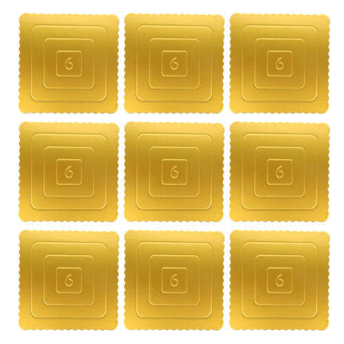 10 Pcs Baking Accessories Square Tray Decorative Cake Board Rectangle