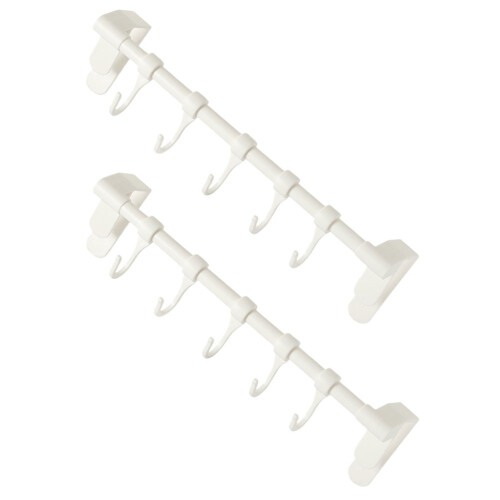 2pcs cabinet towel rack for kitchen door, over cupboard hook holder