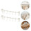 2pcs cabinet towel rack for kitchen door, over cupboard hook holder 4