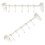 2pcs cabinet towel rack for kitchen door, over cupboard hook holder 11