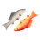 2Pcs PU Simulated Fish Model Kids Educational Toy Home Desktop Decor 6