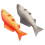 2Pcs PU Simulated Fish Model Kids Educational Toy Home Desktop Decor 7