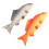 2Pcs PU Simulated Fish Model Kids Educational Toy Home Desktop Decor 1