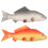 2Pcs PU Simulated Fish Model Kids Educational Toy Home Desktop Decor 8