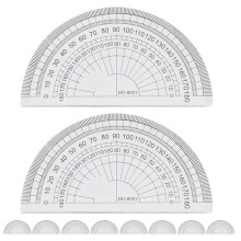 15 transparant plastic goniometer 180 graden voor school