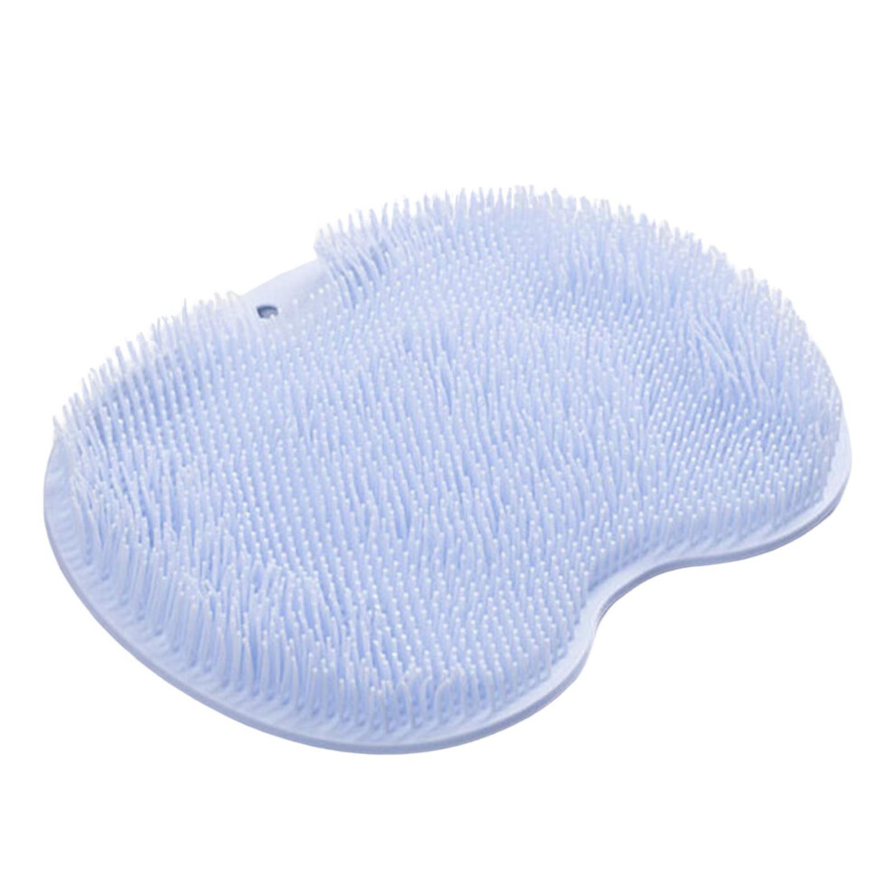 Blue (Blue) Premium Shower Foot Scrubber Mat With Strong Suction Cups For