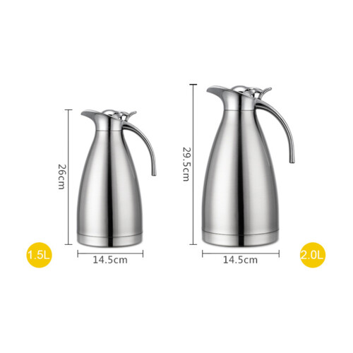 1Thermosfles Rvs Geïsoleerd Voor Water, Thee En 2