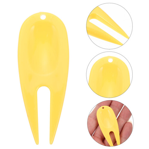 Golfs Divot Forks Yellow 20pcs 1.1x2.8in 2