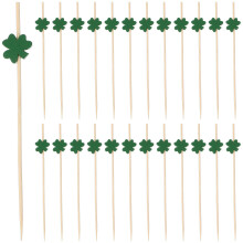 St. Patrick'S Day Cocktail Picks 100pcs Wooden Toothpicks