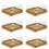 50 pz scatole plastiche quadrate per dolci con 1
