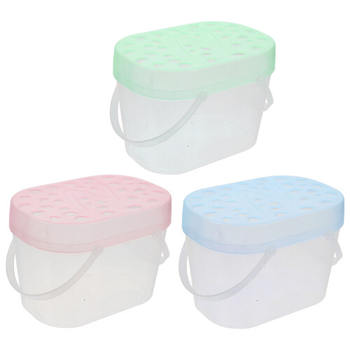 3pcs Hamster Cage Plastic Small Pets Carrier