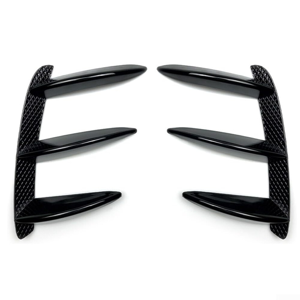 Rear Bumper Vent Canard Spoiler For Mercedes W176 A200 A250 A260 A45 2013-2018 Gloss Finish Black 9393856982868