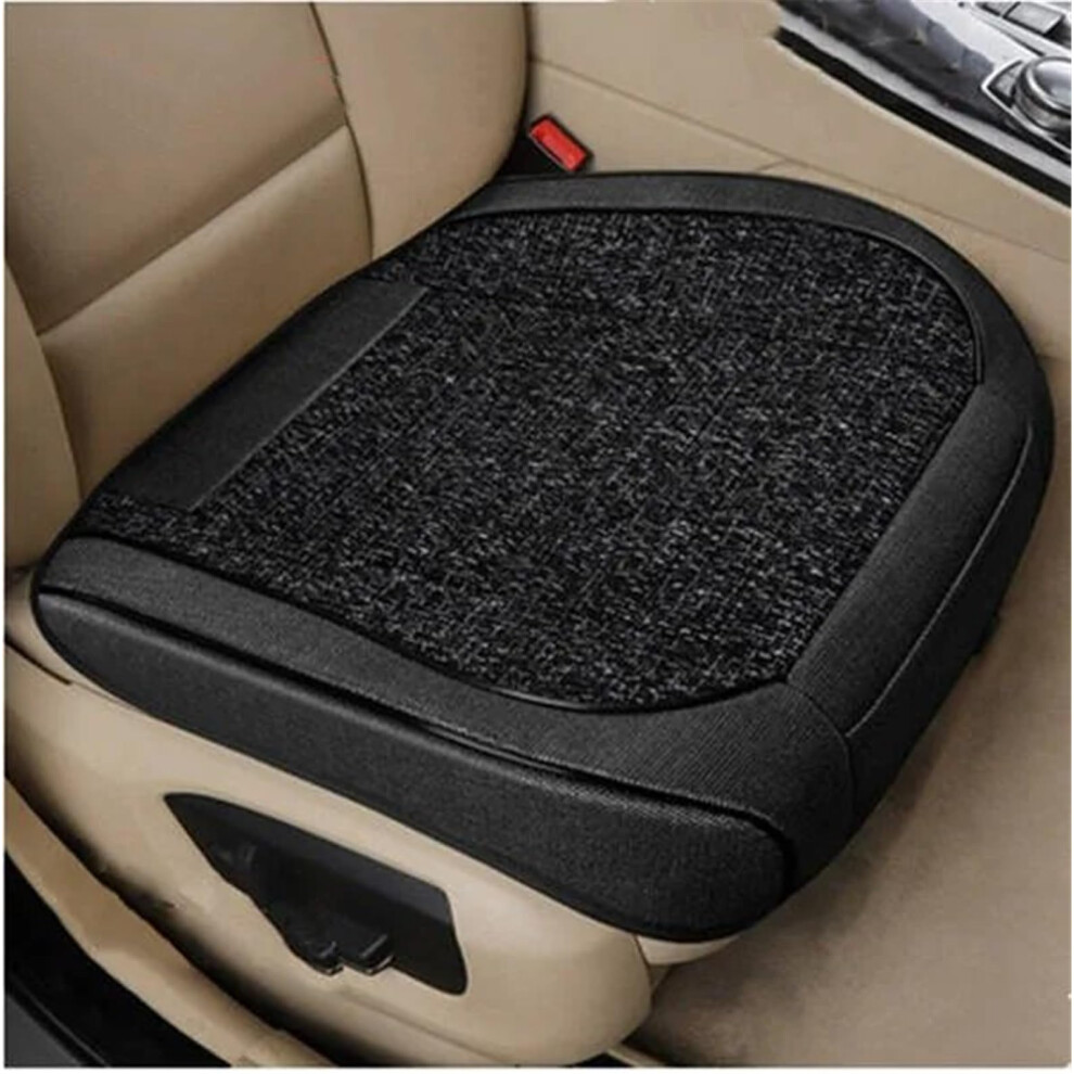 Car Seat Protector Universal Front Seat Cover Breathable Car Interior Mat Front Black 9393856982998