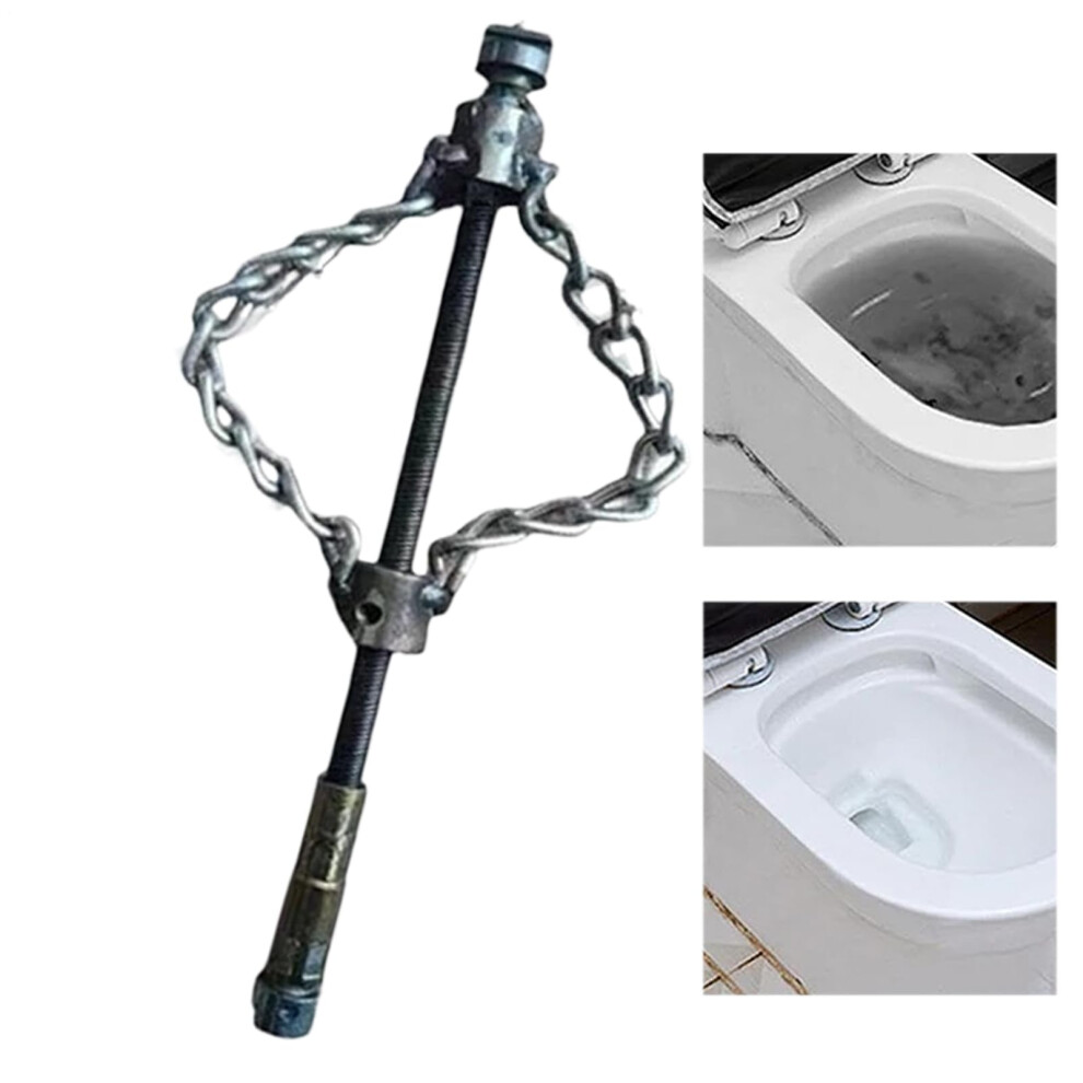Flexible Sewer Descaler Cleaning Tool With Electric Rod Multi Purpose Drain Chain For Toilet Drains Bathroom Home 9354506939786