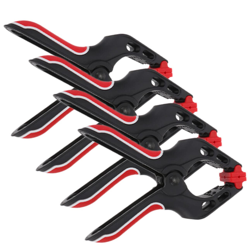 A-Type Spring Clamps 4-Pack Heavy Duty Woodworking Fixing Clips For Carpentry Projects Home Improvement Sturdy Clip Set 9354506939939