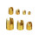 Brass Tone Thread Inserts Set 50Pcs Self Tapping Slotted Repair Tool Easy Use 3