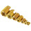Brass Tone Thread Inserts Set 50Pcs Self Tapping Slotted Repair Tool Easy Use 12