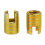 Brass Tone Thread Inserts Set 50Pcs Self Tapping Slotted Repair Tool Easy Use 10