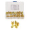 Brass Tone Thread Inserts Set 50Pcs Self Tapping Slotted Repair Tool Easy Use 16