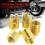 Brass Tone Thread Inserts Set 50Pcs Self Tapping Slotted Repair Tool Easy Use 11