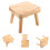Wood Stool Changing Shoe Stool Household Footstool Step Stool 10