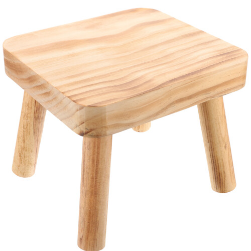 Wood Stool Changing Shoe Stool Household Footstool Step Stool