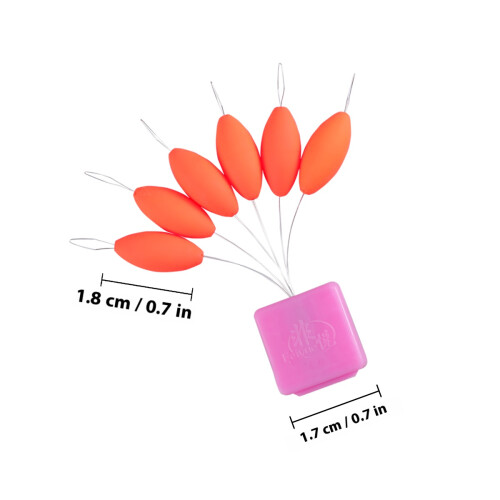 2 leuchtende treibende angelbobber -sortiment (orange) 2