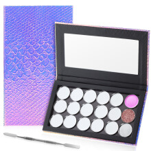 1 set magnetische leere make-up-palette mit fächern und spatel
