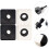 4Pcs Creative ABS Microphone Station Logo Flags for Professional Use 4