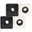 4Pcs Creative ABS Microphone Station Logo Flags for Professional Use 6