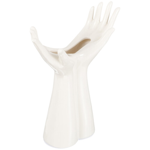 Ceramic Hand Vase Modern Art Hand Shape For Wedding Decor