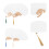 4 stuks papieren handvleugels DIY 5