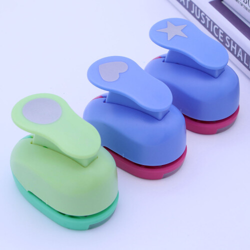 3 furadores p/ papel ( , , redondo) p/ scrapbooking 1