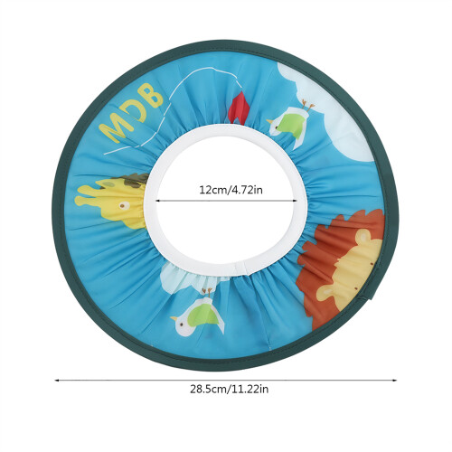 Wasserdichter Baby-Duschenhut Blau, elastisch und langlebig, 28,5 cm 2