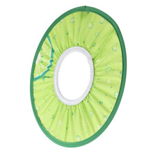 Wasserdichte Kinderduschhaube aus Stoff, elastischer Badeschutz für Babys, grün, weich & wiederverwendbar