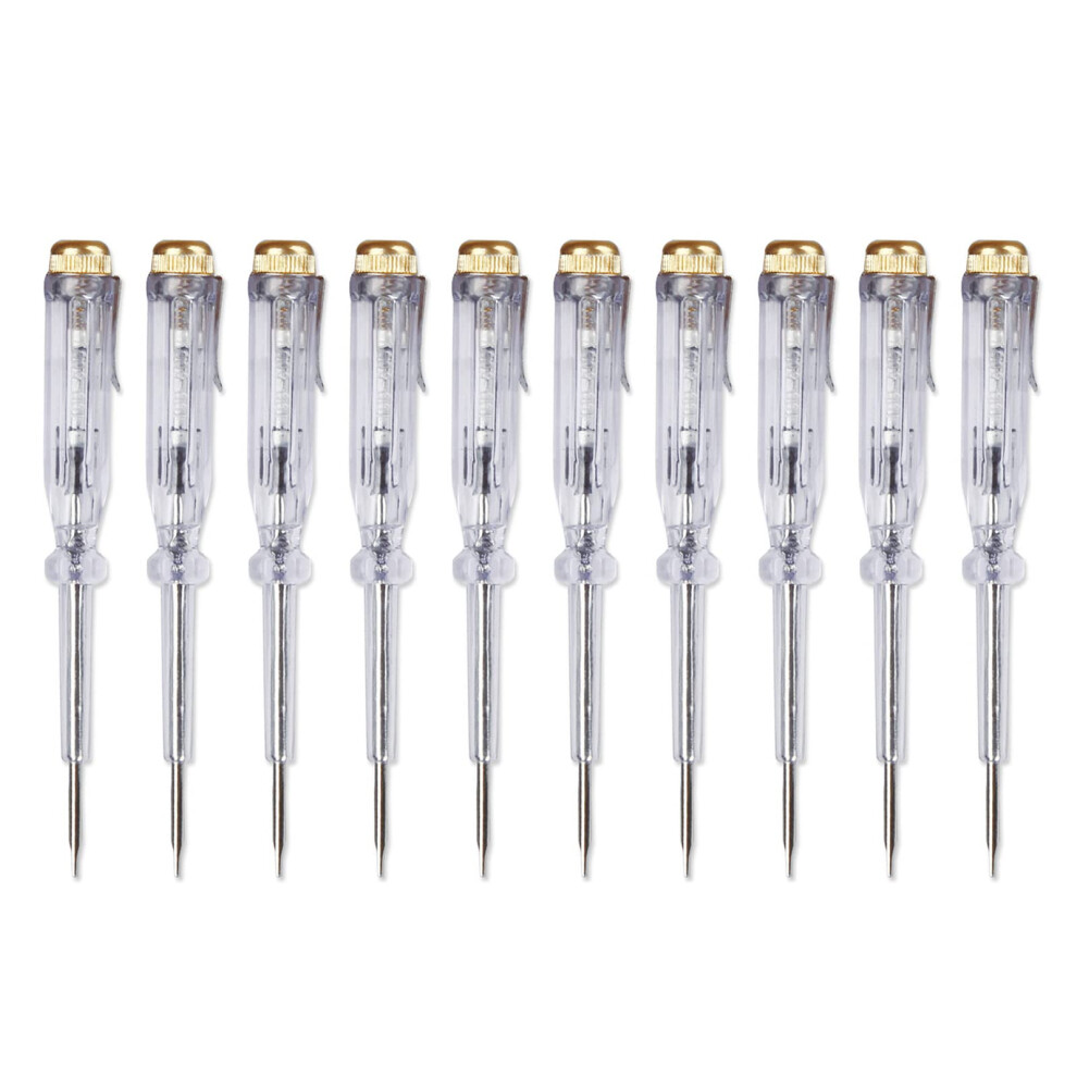 100-500V Induced Electric Tester Pen Screwdriver 1-Phase Voltage Tester Detector Set 10 Pieces Ac/Dc Test 9016109090393