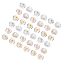 30 paar Ohrringe mit Silikonpads in roségold, gold, silber