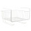 White Under Cabinet Hanging Rack Iron Basket for Kitchen Storage 1