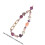 2Pcs Multi-Color Mobile Phone Chains Crystal Stone Decorative Straps 2